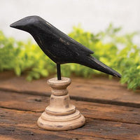 Wooden Crow Pedestal Small - The Fox Decor