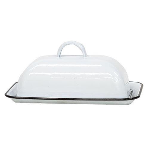 Black Rim Enamel Butter Dish - The Fox Decor