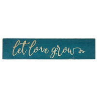 Thumbnail for Let Love Grow Engraved Sign 24 x 55 - The Fox Decor