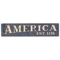 America Est 1776 Engraved Sign Olde Navy 24 x 55 - The Fox Decor