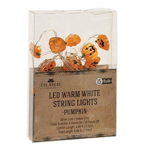 LED Timer Jack O Lantern Lights 15ct - The Fox Decor