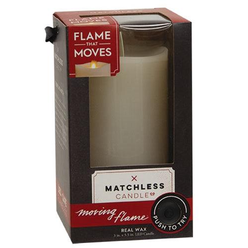 Matchless Moving Flame Candle 3x55 - The Fox Decor