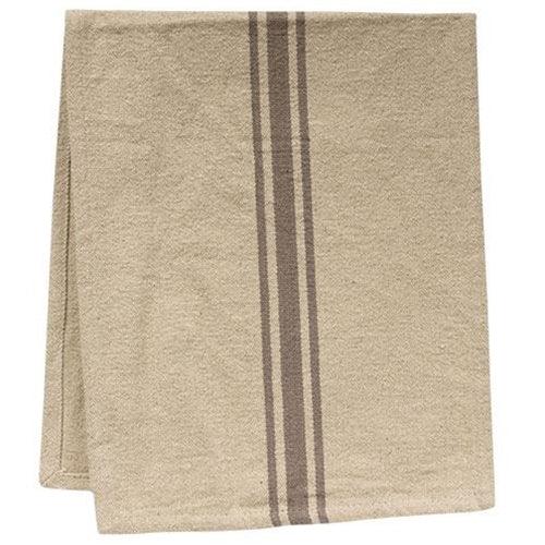 Grain Sack Gray Stripe Short Runner - The Fox Decor