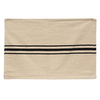 Thumbnail for Cream & Black Grain Sack Towel
