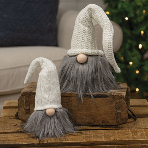Medium Plush Santa Gnome w Cream Hat