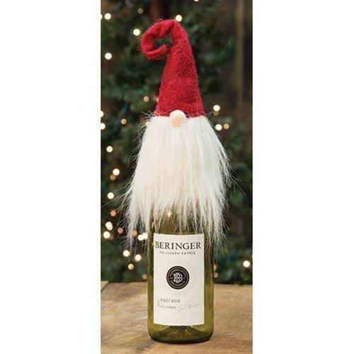 Red White Gnome Wine Bottle Topper - The Fox Decor
