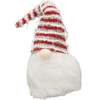 Thumbnail for Plush Santa Gnome w Striped Hat - The Fox Decor
