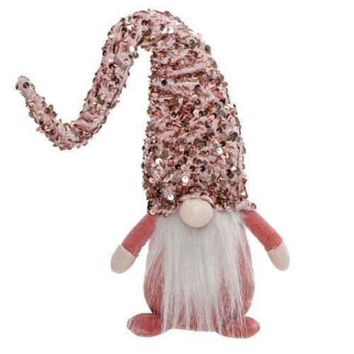 Pink Sequin Gnome with Long Hat - The Fox Decor