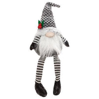 Sm Dangle Leg Mr or Mrs Santa Gnome 2 Asstd - The Fox Decor