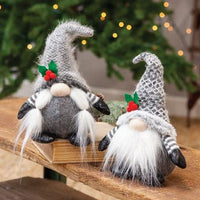Sitting Mr or Mrs Santa Gnome 2 Asstd - The Fox Decor