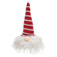 Sm Santa Gnome w LED Light Nose - The Fox Decor