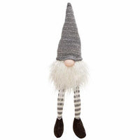 Dangle Leg Grey Hat Santa Gnome - The Fox Decor
