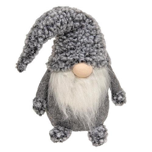 Sm Gray Hat Santa Gnome - The Fox Decor