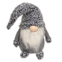 Sm Gray Hat Santa Gnome - The Fox Decor