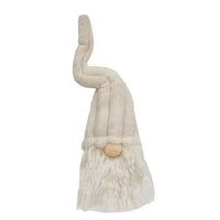Thumbnail for Bottle Topper Plush Cream Gnome w Ribbed Hat