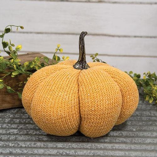 Orange Knit Pumpkin Large - The Fox Decor