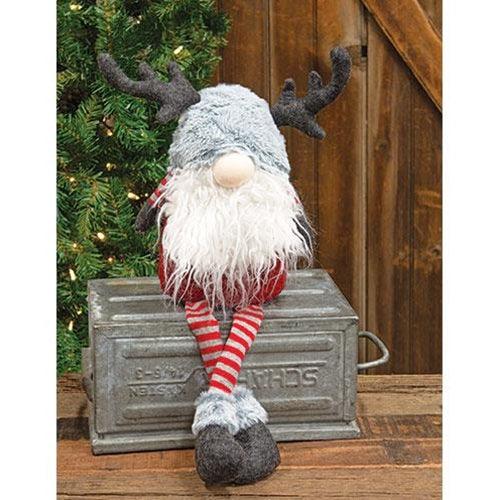 Striped Reindeer Dangle Leg Gnome - The Fox Decor