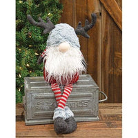 Striped Reindeer Dangle Leg Gnome - The Fox Decor