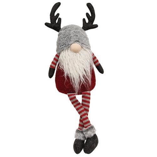 Striped Reindeer Dangle Leg Gnome - The Fox Decor