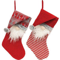 Thumbnail for Red Gnome Knit Stocking 2 Asstd - The Fox Decor