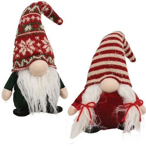 Mr & Mrs Nordic Sweater Gnome 2 Asstd - The Fox Decor