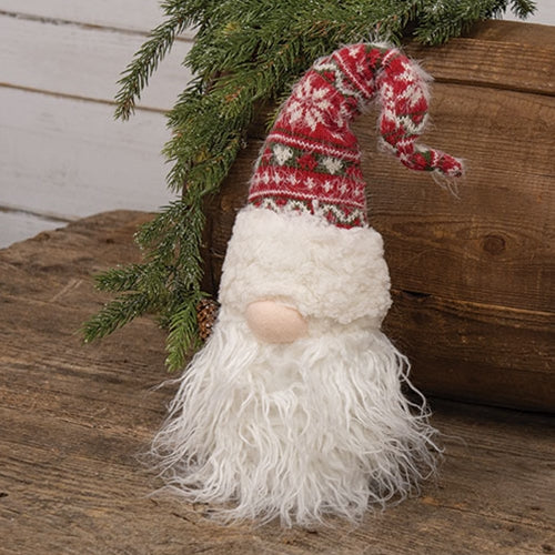 Nordic Sweater Fuzzy Hat Gnome Sitter