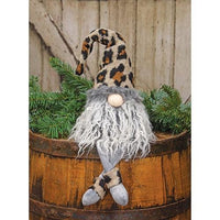 Thumbnail for Leopard Print Dangle Leg Gnome - The Fox Decor