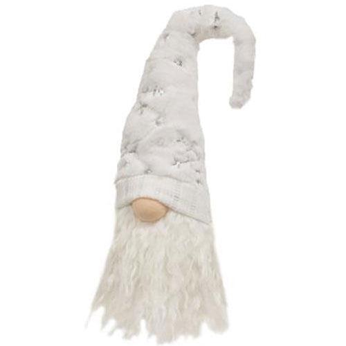 Fuzzy Sparkle Snowflake Gnome Sitter - The Fox Decor