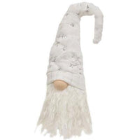 Fuzzy Sparkle Snowflake Gnome Sitter - The Fox Decor