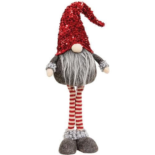 Standing Red Sequin Gnome