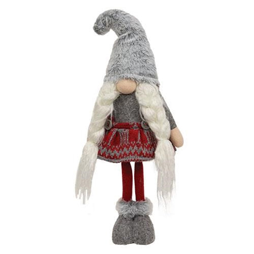 Mr or Mrs Nordic Snowflake Standing Gnome 2 Asstd