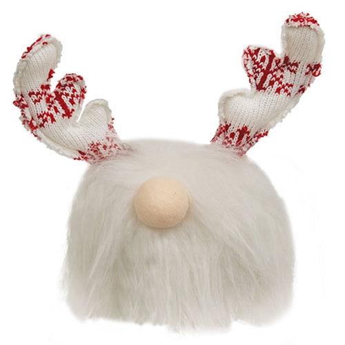 Red & White Snowflake Gnome Ball - The Fox Decor