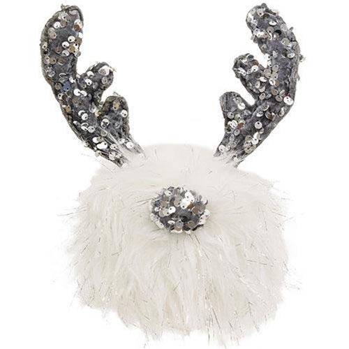 Gray Sequin Sparkle Gnome Ball - The Fox Decor