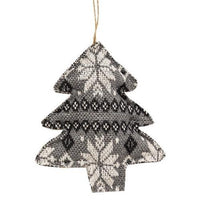 Gray & Black Nordic Sweater Ornament 3 Asstd - The Fox Decor