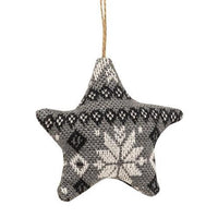 Gray & Black Nordic Sweater Ornament 3 Asstd - The Fox Decor