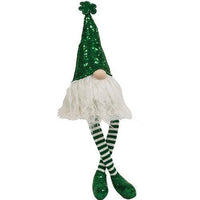 St Patrick's Day Sequin Dangle Leg Gnome - The Fox Decor