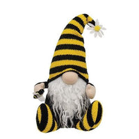 Bee Happy Sitting Gnome - The Fox Decor