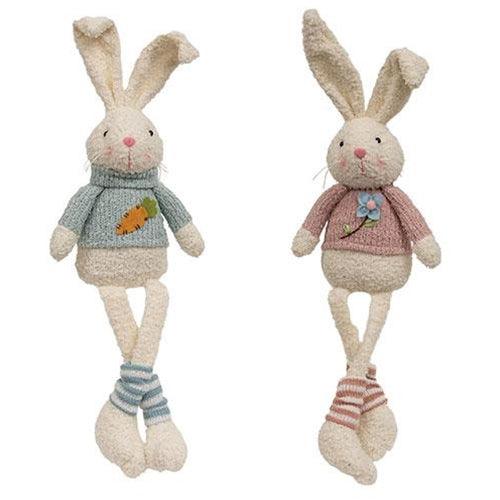 Spring Sweater Bunny 2 Asstd - The Fox Decor