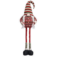 Mr or Mrs Nordic Christmas Sweater Extendable Gnome 2 Asstd - The Fox Decor