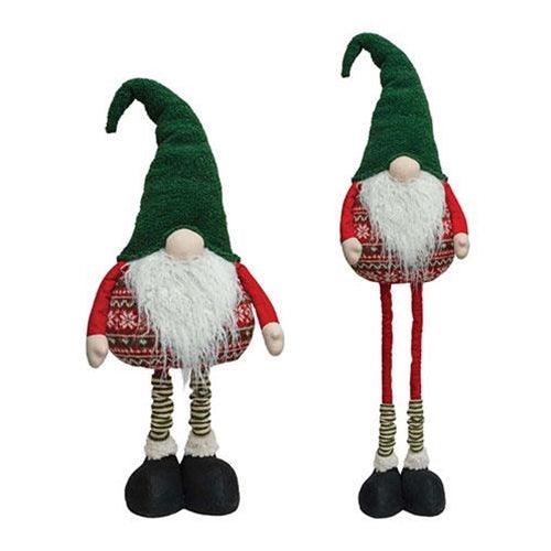 Mr or Mrs Nordic Christmas Sweater Extendable Gnome 2 Asstd - The Fox Decor