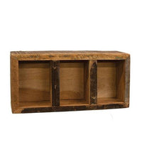 Thumbnail for Reclaimed Wood Three Cubby Wall Shelf - The Fox Decor