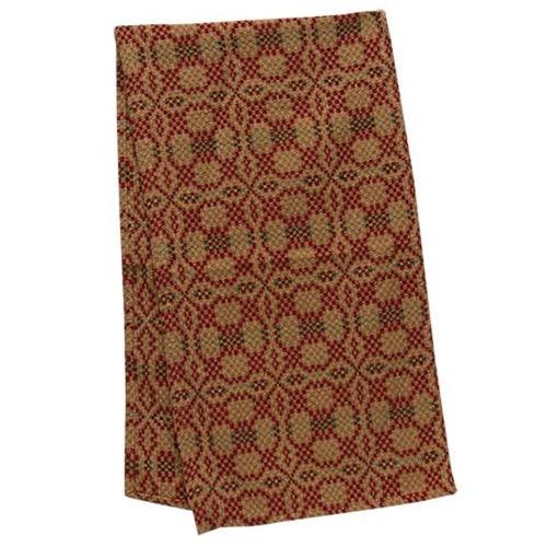Patriot's Knot Long Runner Red Green & Cream - The Fox Decor