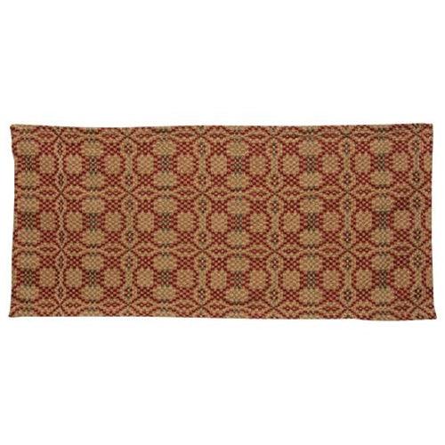 Patriot's Knot Long Runner Red Green & Cream - The Fox Decor