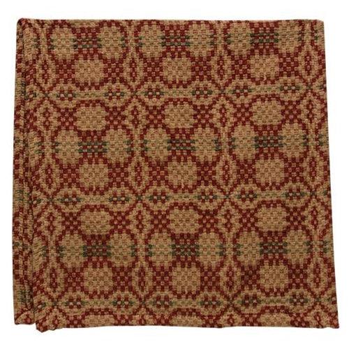 Patriot's Knot Short Runner Red Green & Cream - The Fox Decor