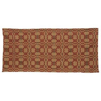 Patriot's Knot Short Runner Red Green & Cream - The Fox Decor