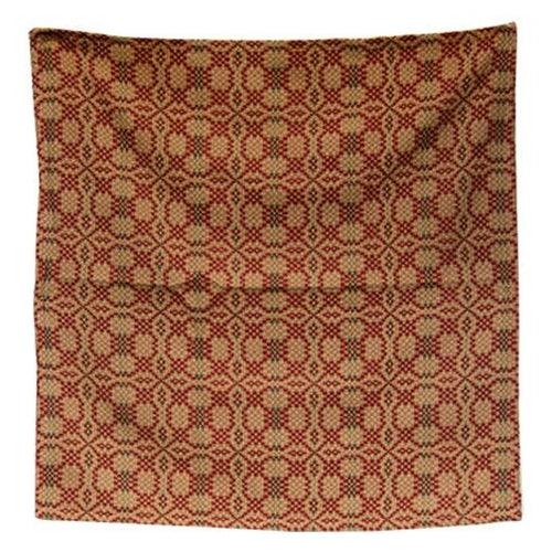 Patriot's Knot Table Square Red Green & Cream 34 – The Fox Decor