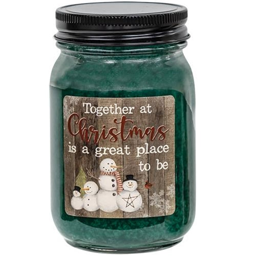 Together at Christmas Balsam Fir Pint Jar Candle