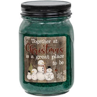 Thumbnail for Together at Christmas Balsam Fir Pint Jar Candle - The Fox Decor