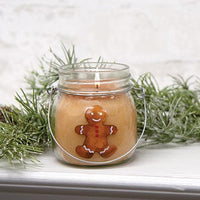 Thumbnail for +Gingerbread Man 6oz Jar Candle Gingerbread Cookie - The Fox Decor