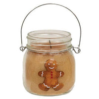 Thumbnail for +Gingerbread Man 6oz Jar Candle Gingerbread Cookie - The Fox Decor